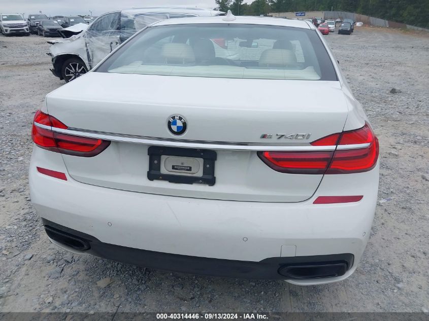 2018 BMW 740I VIN: WBA7E2C52JG741744 Lot: 40314446