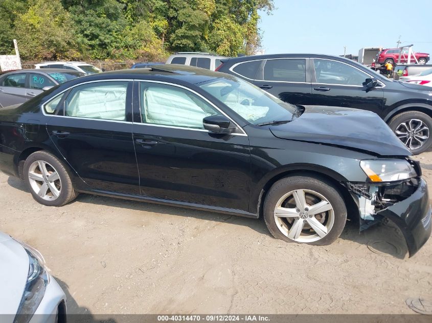 1VWBP7A36DC121798 2013 Volkswagen Passat Se