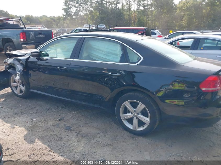 1VWBP7A36DC121798 2013 Volkswagen Passat Se