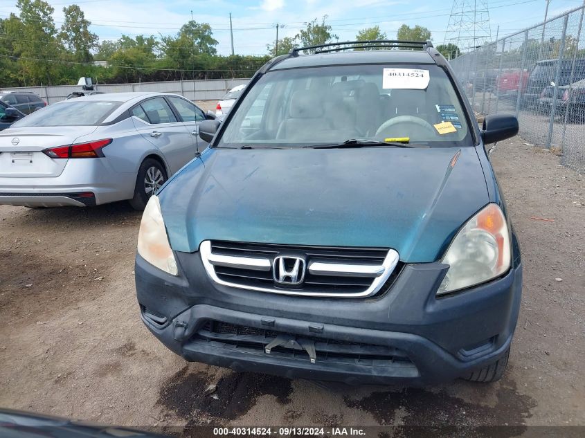 2003 Honda Cr-V Lx VIN: SHSRD68403U107764 Lot: 40314524