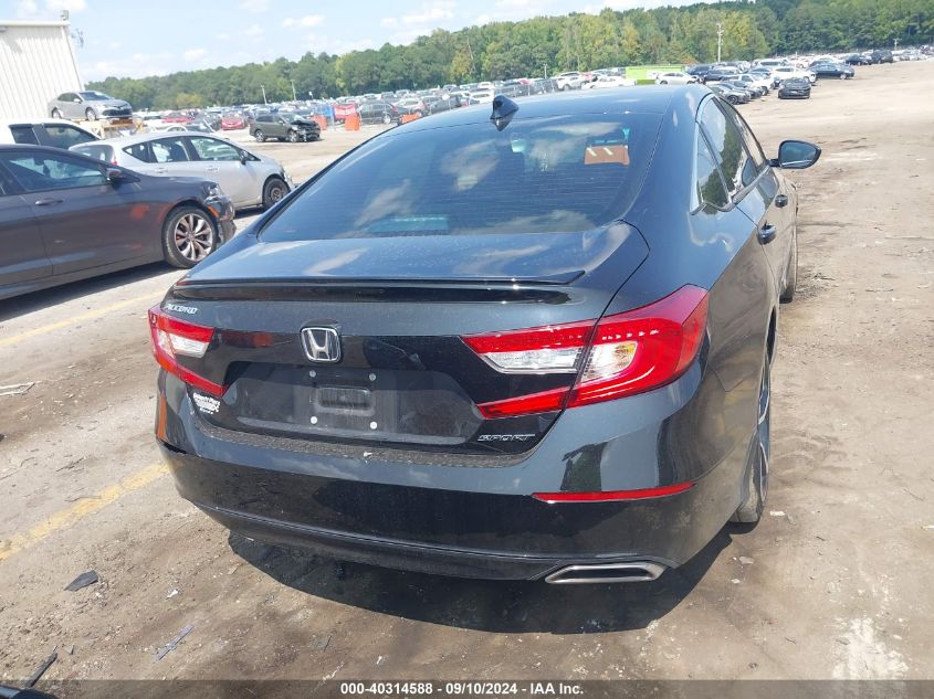 2021 Honda Accord Sport VIN: 1HGCV1F36MA102877 Lot: 40314588