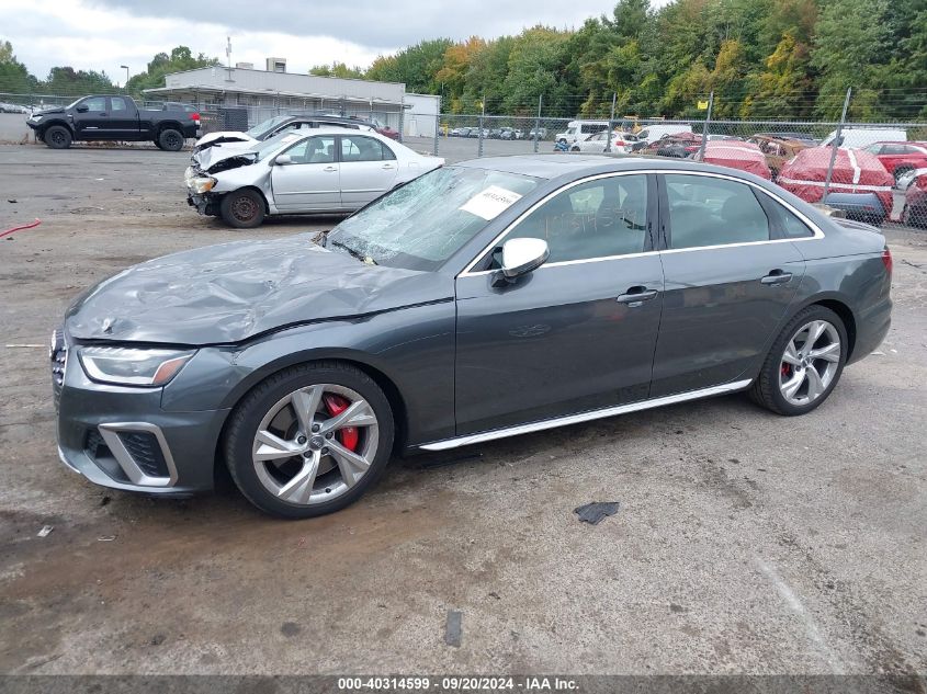 2020 Audi S4 Premium Plus Tfsi Quattro Tiptronic VIN: WAUB4AF4XLA073532 Lot: 40314599