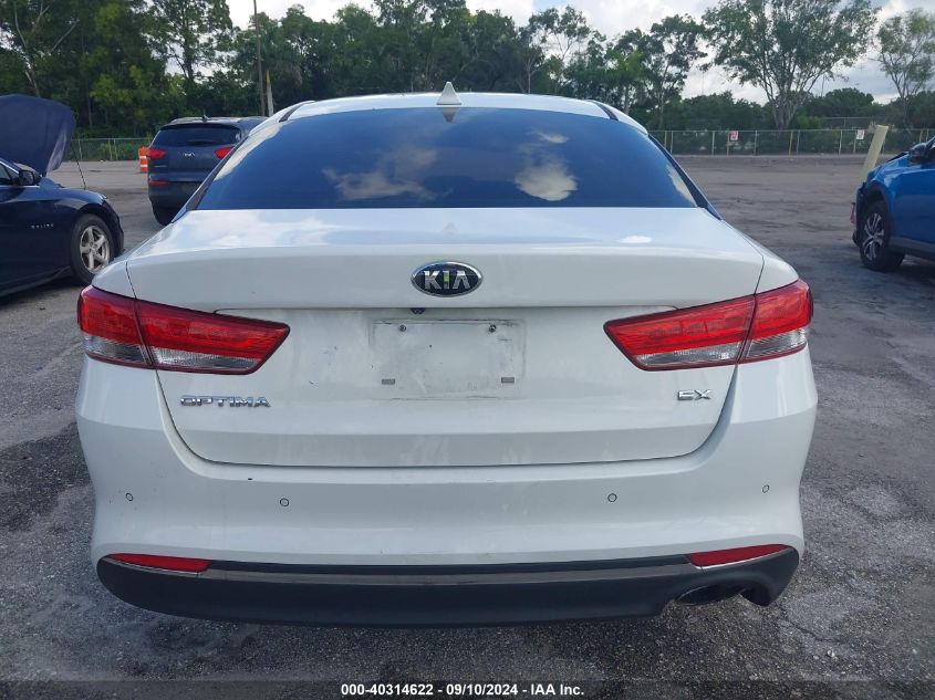 2018 Kia Optima Ex VIN: 5XXGU4L36JG222221 Lot: 40314622