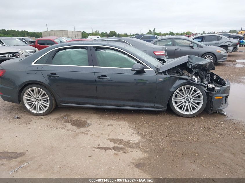 2019 Audi A4 Premium Plus VIN: WAUENAF42KN016713 Lot: 40314630