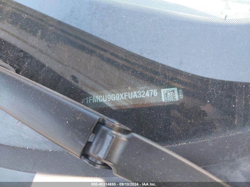 2015 Ford Escape Se VIN: 1FMCU9G9XFUA32476 Lot: 40314695