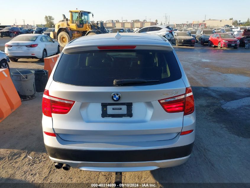 2011 BMW X3 xDrive35I VIN: 5UXWX7C59BL733752 Lot: 40314699