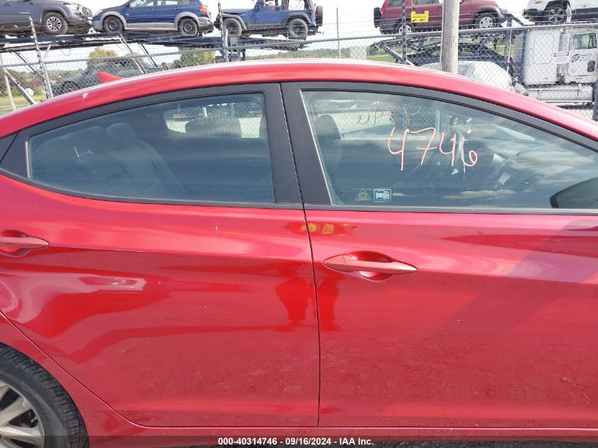 KMHDH4AE8EU160053 2014 Hyundai Elantra Se