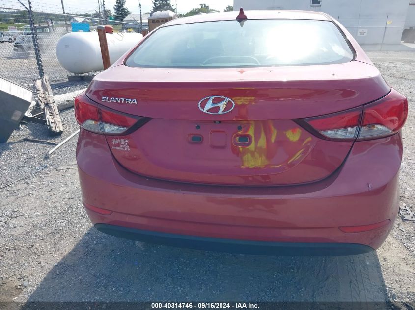 2014 Hyundai Elantra Se VIN: KMHDH4AE8EU160053 Lot: 40314746