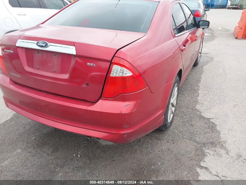 2012 Ford Fusion Sel VIN: 3FAHP0JA3CR265995 Lot: 40314849