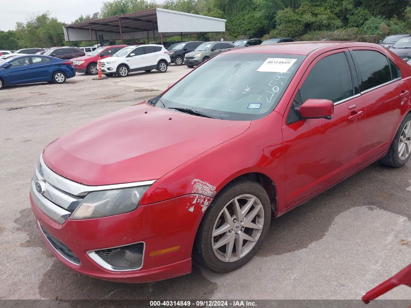 2012 Ford Fusion Sel VIN: 3FAHP0JA3CR265995 Lot: 40314849