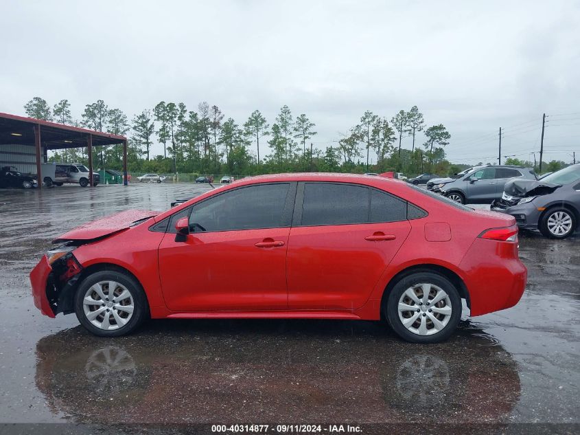 2021 Toyota Corolla Le VIN: JTDEPMAE8MJ172053 Lot: 40314877