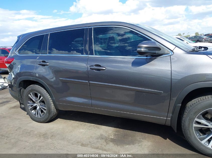 2018 Toyota Highlander Le VIN: 5TDBZRFHXJS860969 Lot: 40314936