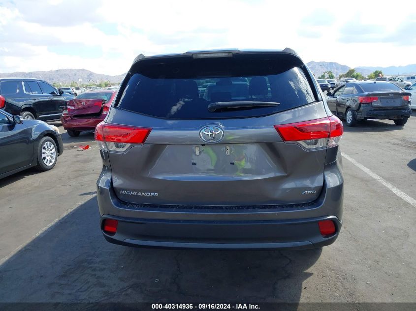 2018 Toyota Highlander Le VIN: 5TDBZRFHXJS860969 Lot: 40314936