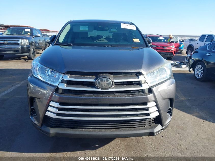 2018 Toyota Highlander Le VIN: 5TDBZRFHXJS860969 Lot: 40314936