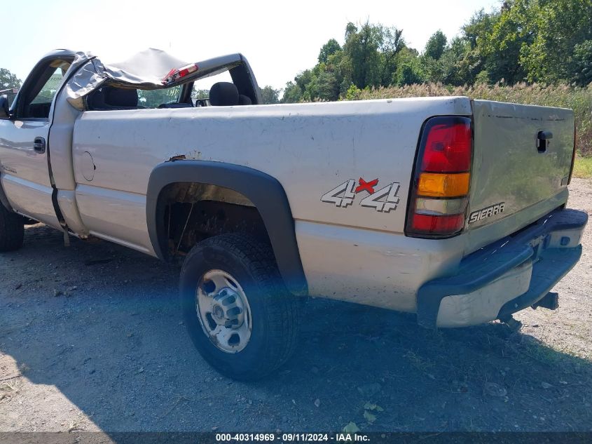 2005 GMC Sierra 2500Hd Work Truck VIN: 1GTHK24U35E334216 Lot: 40314969