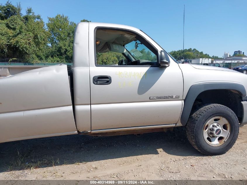 2005 GMC Sierra 2500Hd Work Truck VIN: 1GTHK24U35E334216 Lot: 40314969