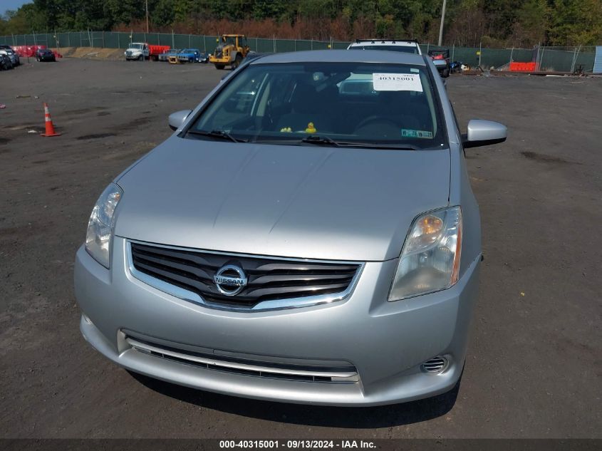 2012 Nissan Sentra 2.0 S VIN: 3N1AB6AP7CL611330 Lot: 40315001