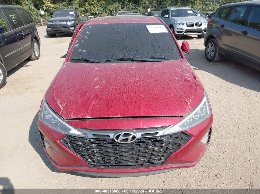 2019 Hyundai Elantra Sport VIN: KMHD04LB9KU831073 Lot: 40315088