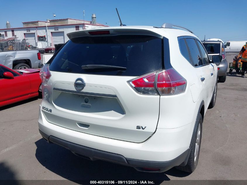 2016 Nissan Rogue Sv VIN: KNMAT2MTXGP679482 Lot: 40315106