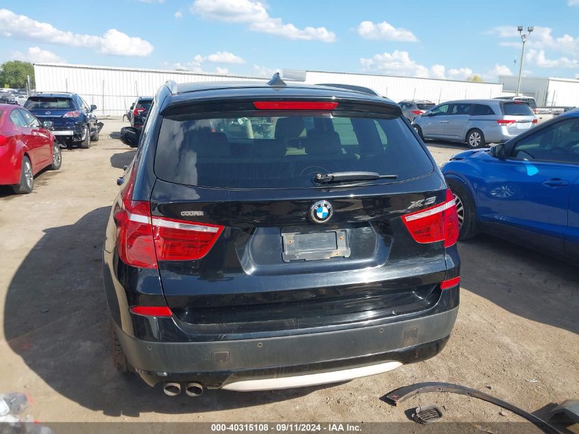 2012 BMW X3 xDrive28I VIN: 5UXWX5C50CL718000 Lot: 40315108