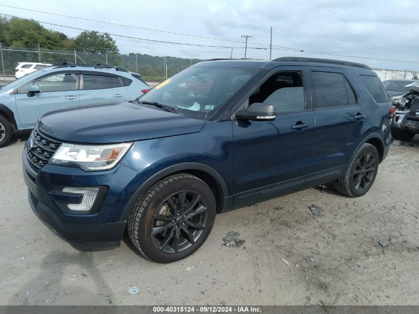 1FM5K8D86HGE39328 2017 FORD EXPLORER - Image 2