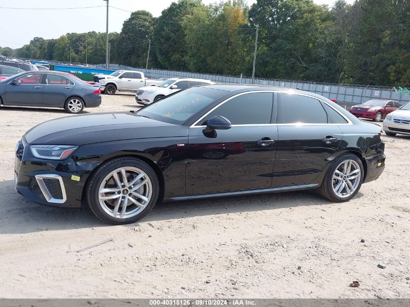 2024 AUDI A4 PREMIUM PLUS 45 TFSI S LINE QUATTRO S TRONIC - WAUEAAF48RN008783