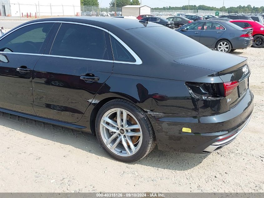 2024 Audi A4 Premium Plus 45 Tfsi S Line Quattro S Tronic VIN: WAUEAAF48RN008783 Lot: 40315126