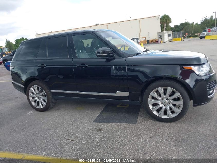 2016 Land Rover Range Rover 5.0L V8 Supercharged VIN: SALGS2EF0GA262552 Lot: 40315137