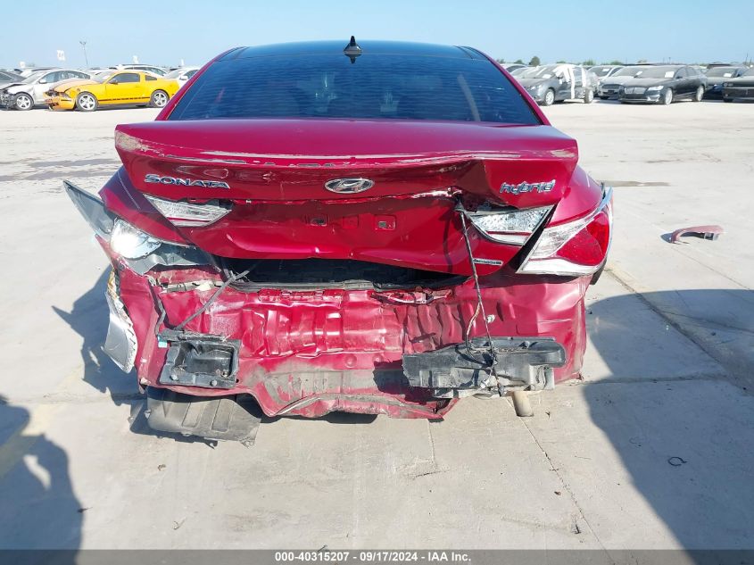 KMHEC4A42EA107621 2014 Hyundai Sonata Hybrid