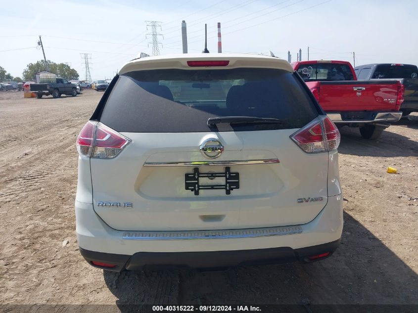 2016 Nissan Rogue S/Sl/Sv VIN: 5N1AT2MV0GC830687 Lot: 40315222