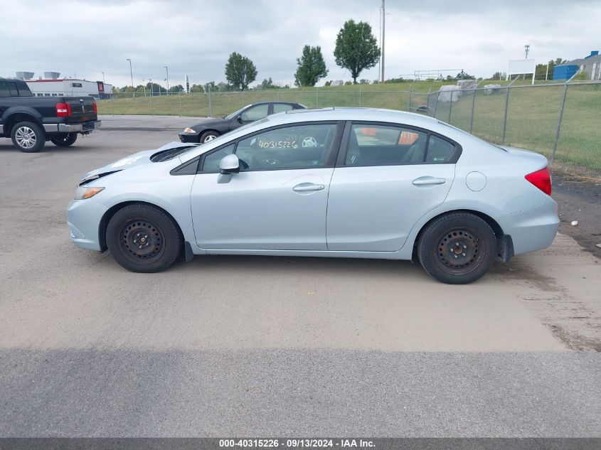 2012 Honda Civic Ex VIN: 19XFB2F88CE038181 Lot: 40315226