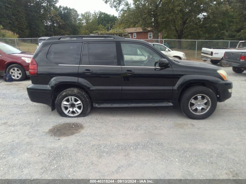 2003 Lexus Gx 470 VIN: JTJBT20XX30011534 Lot: 40315244