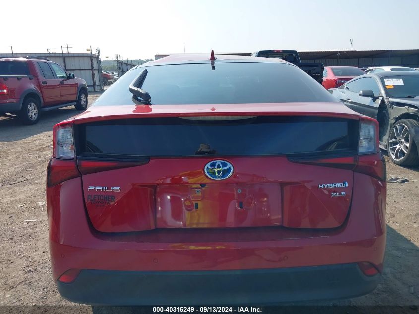 2019 Toyota Prius Xle VIN: JTDKARFU8K3073980 Lot: 40315249