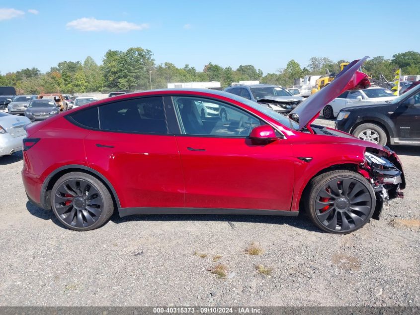 2024 Tesla Model Y Performance Dual Motor All-Wheel Drive VIN: 7SAYGDEF3RF021719 Lot: 40315373