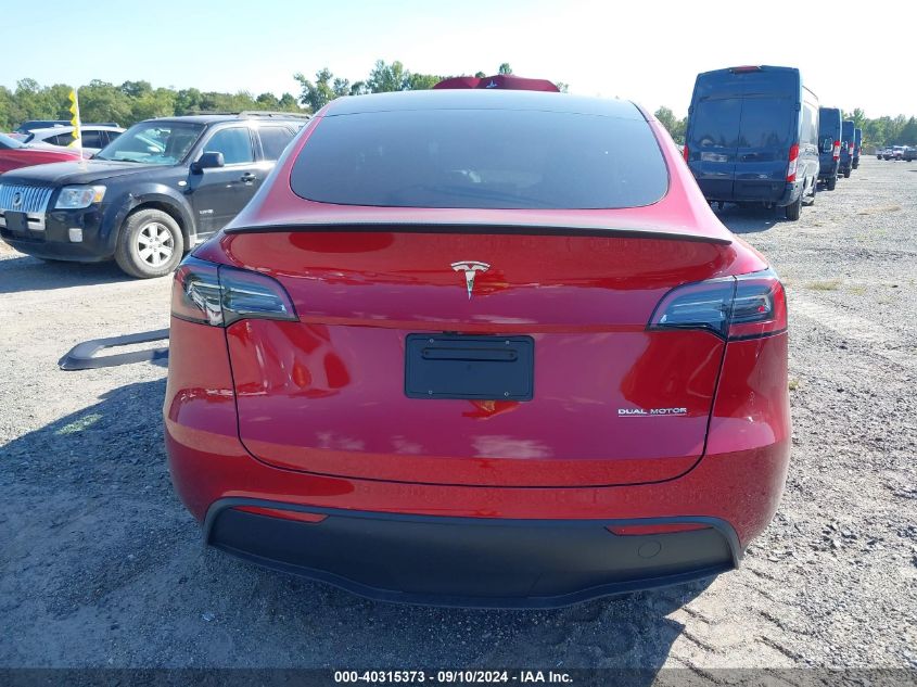 2024 Tesla Model Y Performance Dual Motor All-Wheel Drive VIN: 7SAYGDEF3RF021719 Lot: 40315373