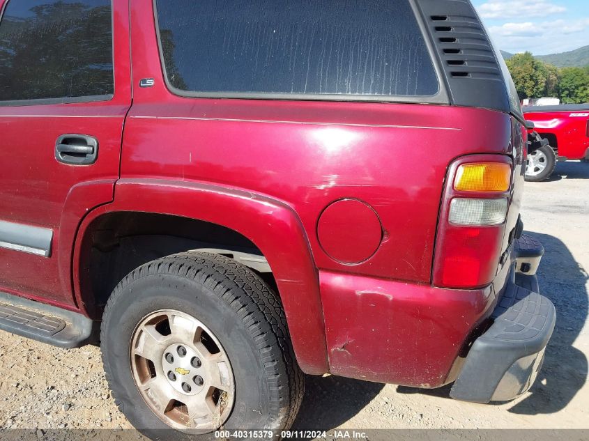 2002 Chevrolet Tahoe Ls VIN: 1GNEK13Z12R258145 Lot: 40315379