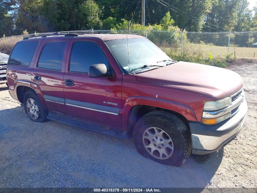 2002 Chevrolet Tahoe Ls VIN: 1GNEK13Z12R258145 Lot: 40315379