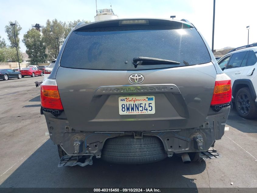 2010 Toyota Highlander Se VIN: 5TDKK3EH0AS019715 Lot: 40315450