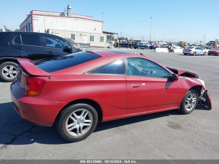 2000 Toyota Celica Gt VIN: JTDDR32T4Y0005813 Lot: 40315460