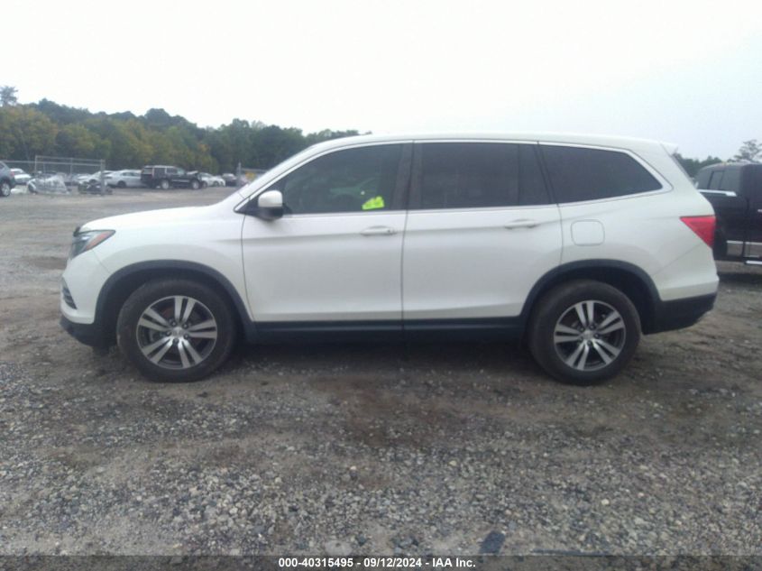 2017 Honda Pilot Ex-L VIN: 5FNYF5H55HB032874 Lot: 40315495