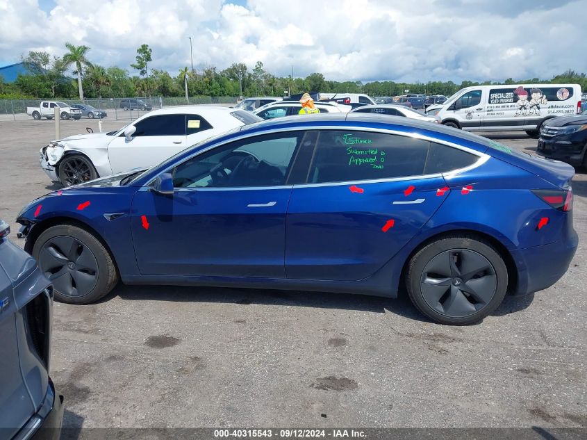 2019 Tesla Model 3 Long Range/Performance VIN: 5YJ3E1EB9KF450555 Lot: 40315543