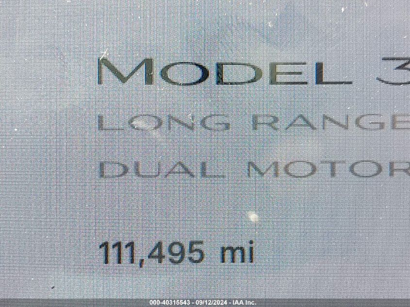 2019 Tesla Model 3 Long Range/Performance VIN: 5YJ3E1EB9KF450555 Lot: 40315543