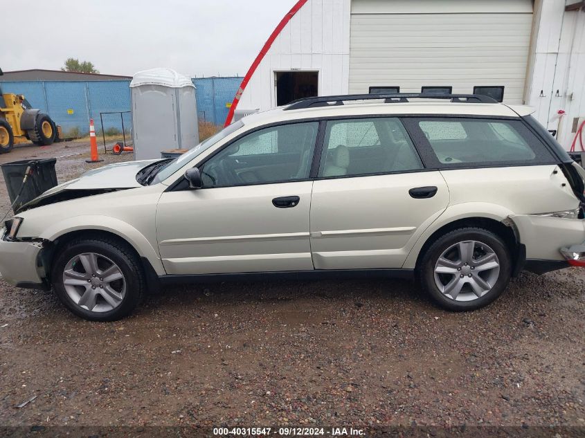 2007 Subaru Outback 2.5I/2.5I Basic/2.5I L.l. Bean Edition VIN: 4S4BP61C277343244 Lot: 40315547