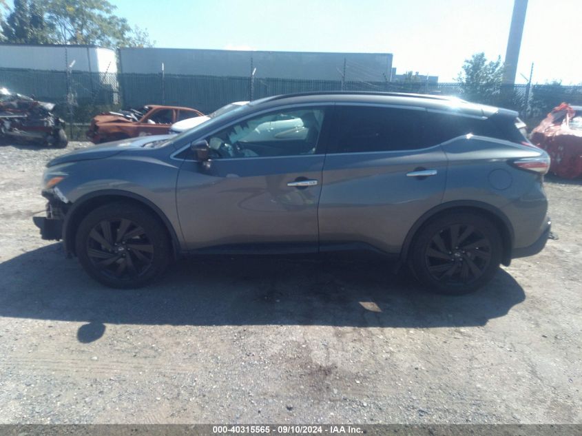 2018 Nissan Murano Sl VIN: 5N1AZ2MG9JN129920 Lot: 40315565