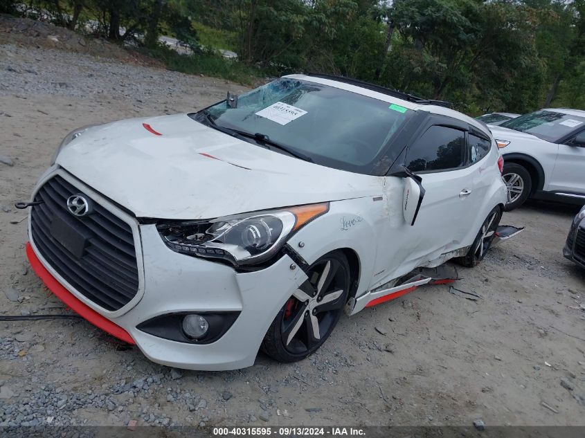 VIN KMHTC6AE7DU111897 2013 Hyundai Veloster, Turbo... no.2