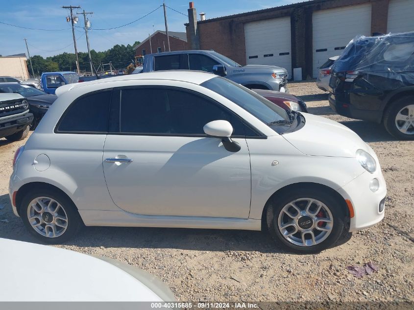 2013 Fiat 500 Sport VIN: 3C3CFFBR5DT742420 Lot: 40315685