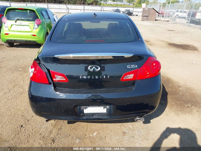 2007 Infiniti G35X VIN: JNKBV61F07M808396 Lot: 40315691