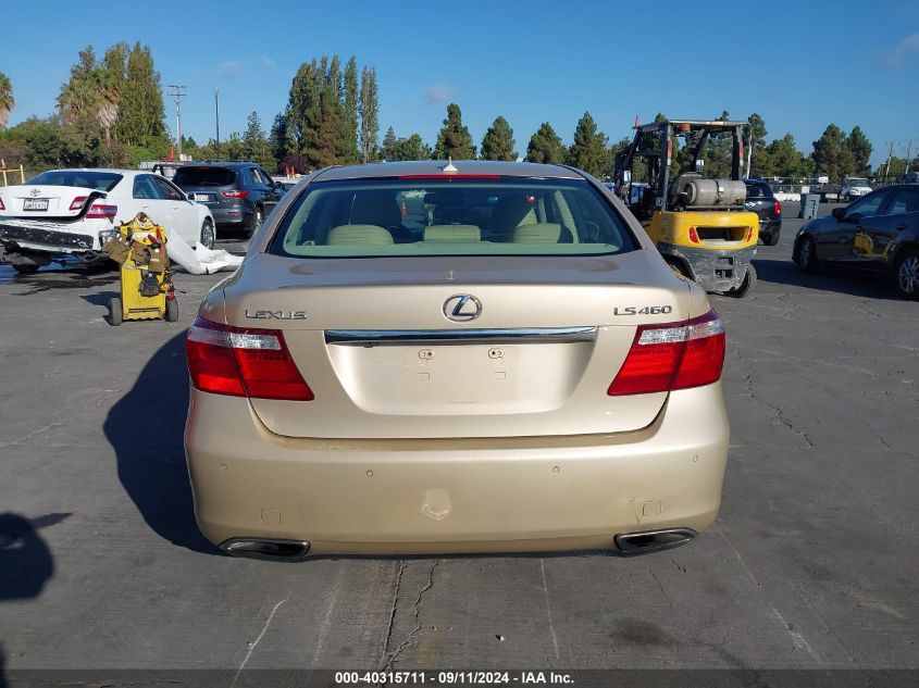 2007 Lexus Ls 460 VIN: JTHBL46F575028097 Lot: 40315711