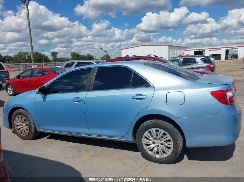 2012 Toyota Camry Le VIN: 4T1BF1FK6CU538331 Lot: 40315785