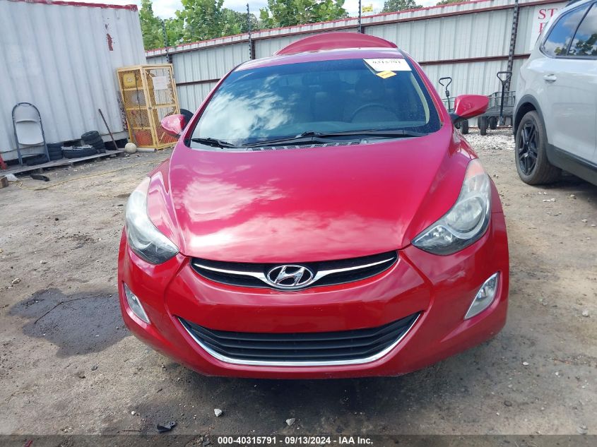 2013 Hyundai Elantra Gls VIN: KMHDH4AE2DU937812 Lot: 40315791